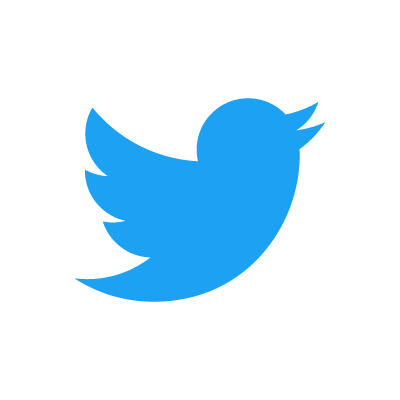 Twitter logo blue